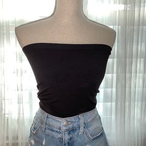 Black seamless tube top NWOT